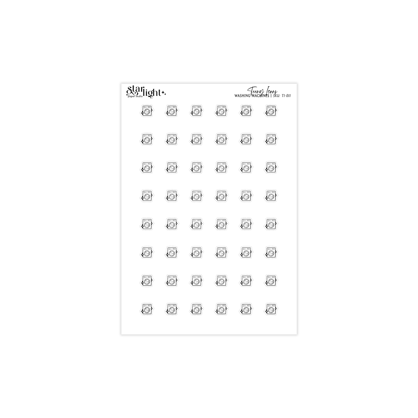 Teeny Icons: Washing Machines