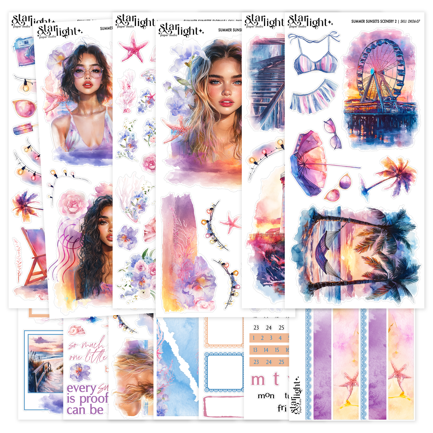 Summer Sunsets ✧ Decorative Kit