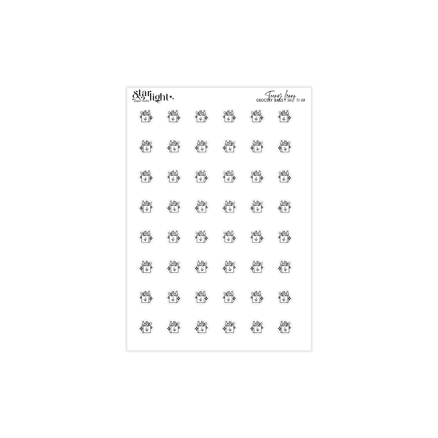 Teeny Icons: Grocery Bags