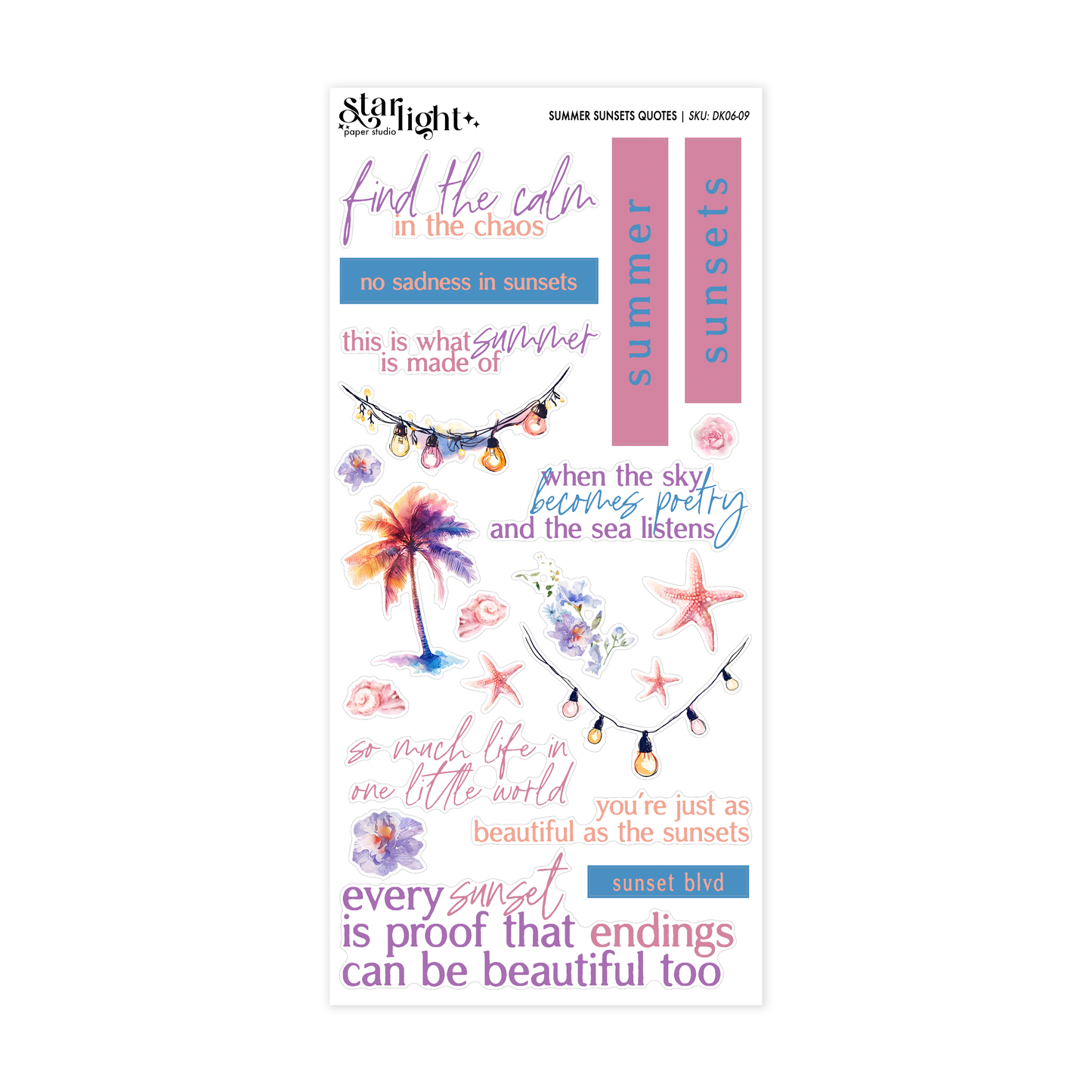 Summer Sunsets ✧ Decorative Kit