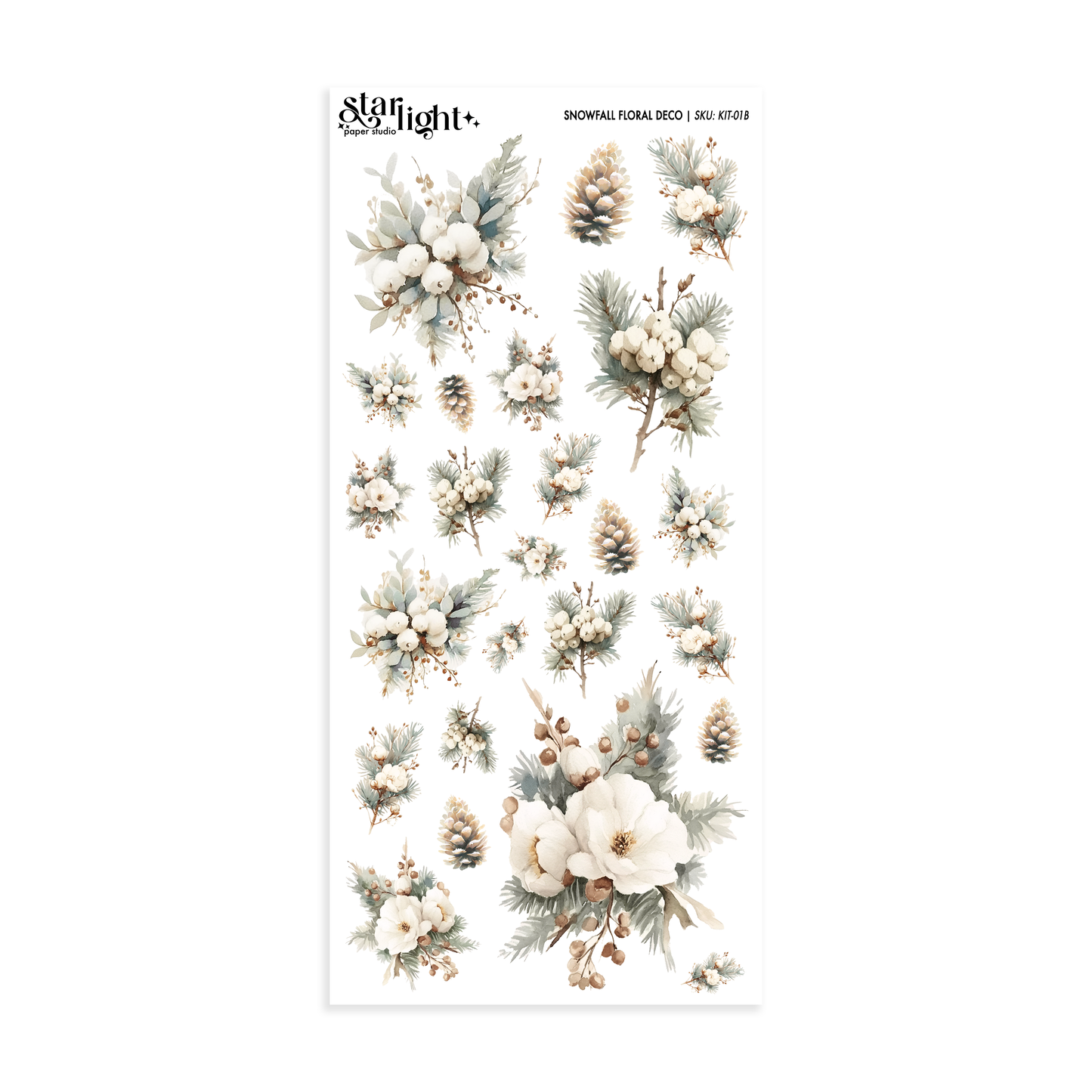 Snowfall Floral Deco