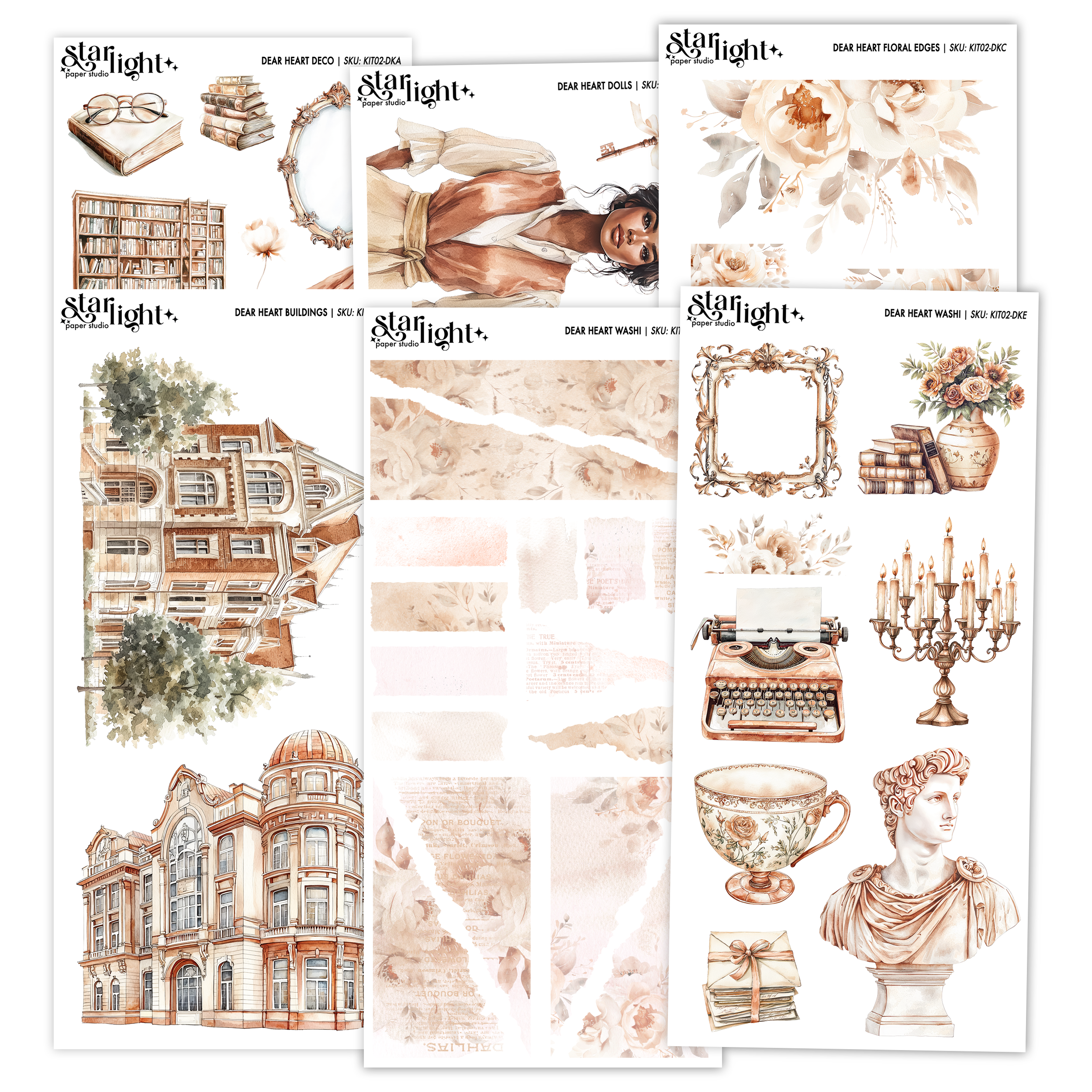 Dear Print Pattern dear heart – starlightpaperstudio