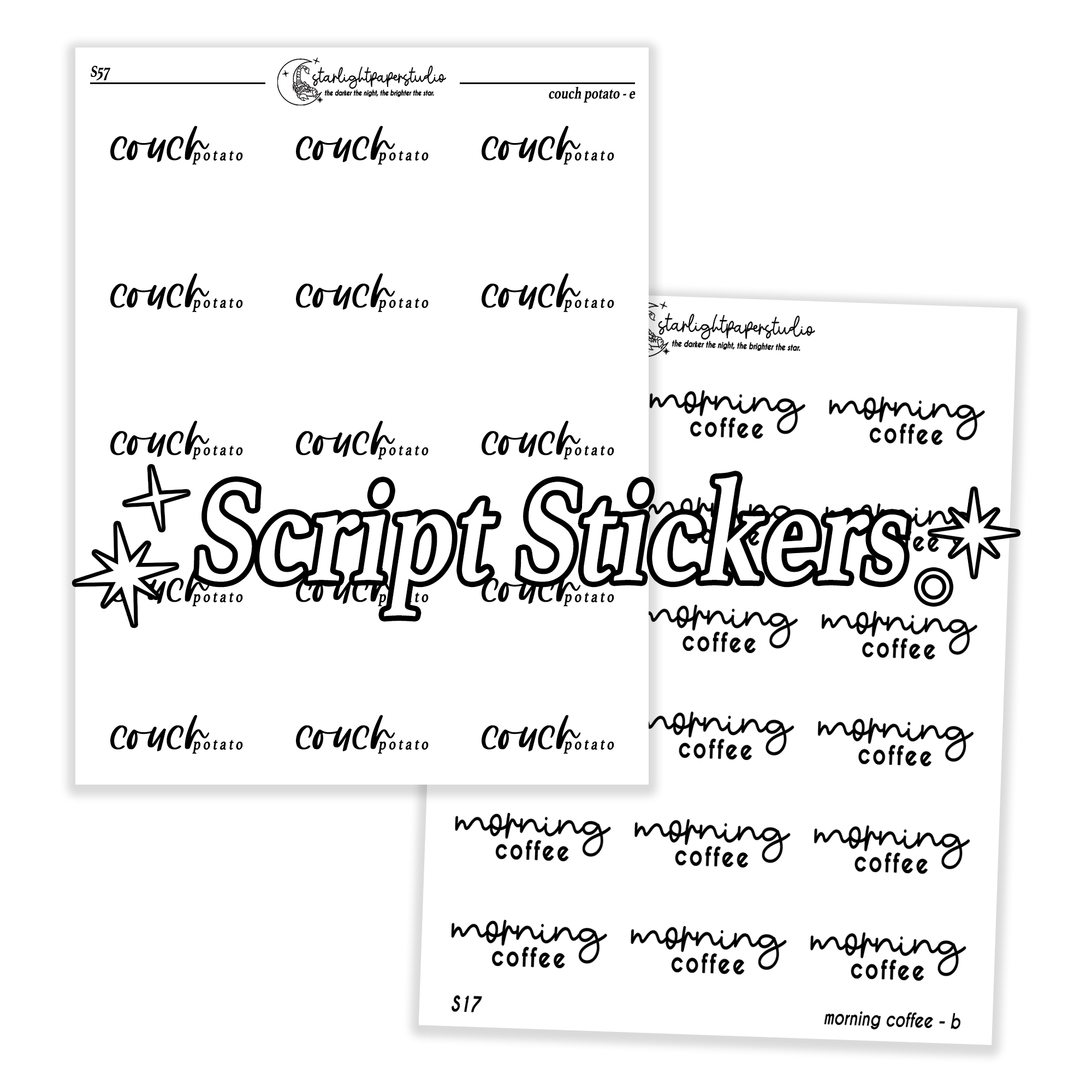 Paper Stars Script SCRIPTS – starlightpaperstudio