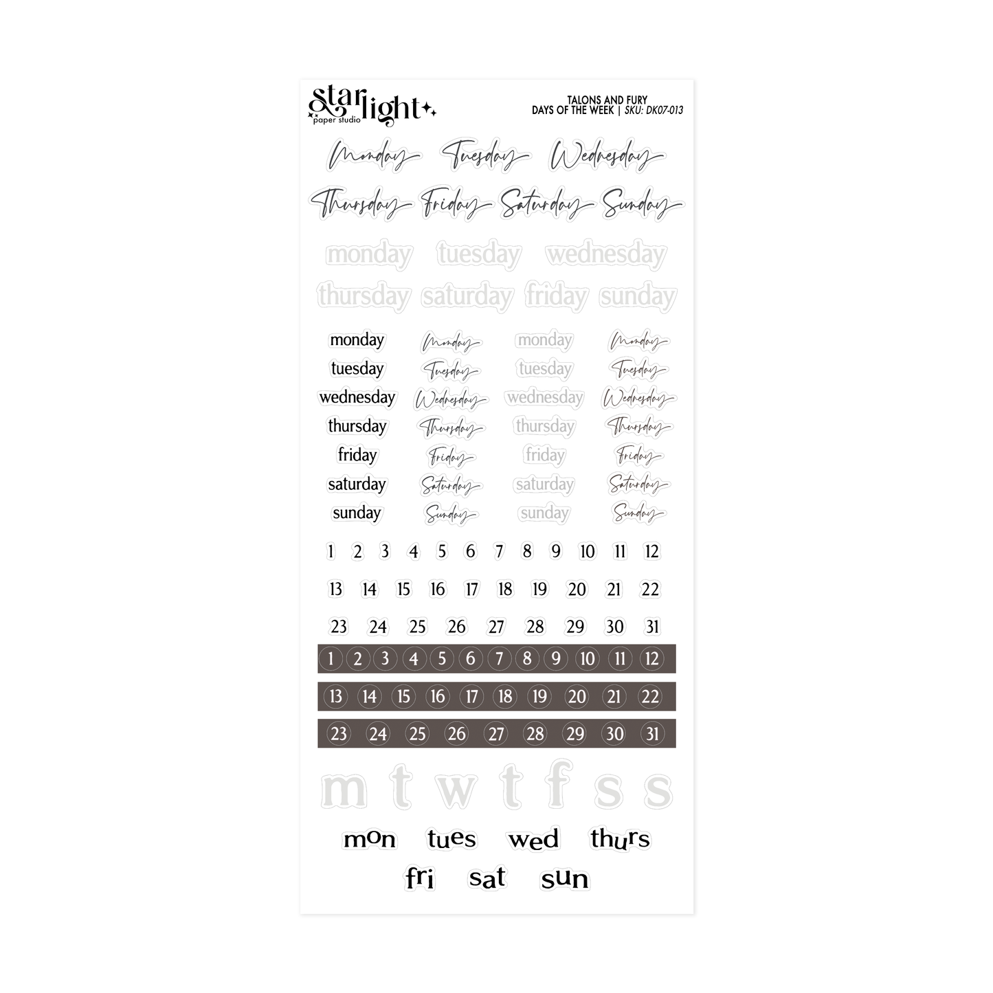 Talons and Fury ✧ Decorative Kit
