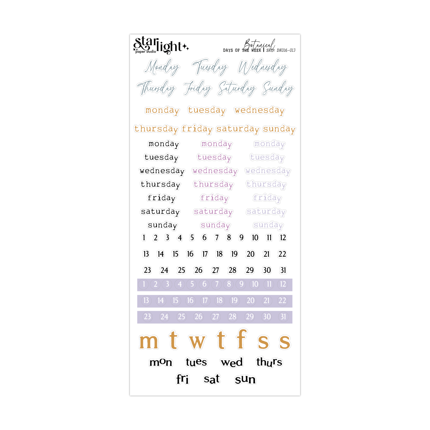 Botanical ✧ Decorative Kit