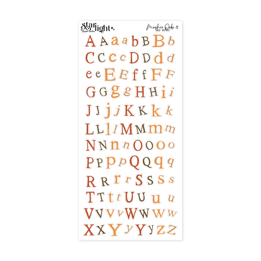 Whimsical Littles: Mushie Oaks Letters