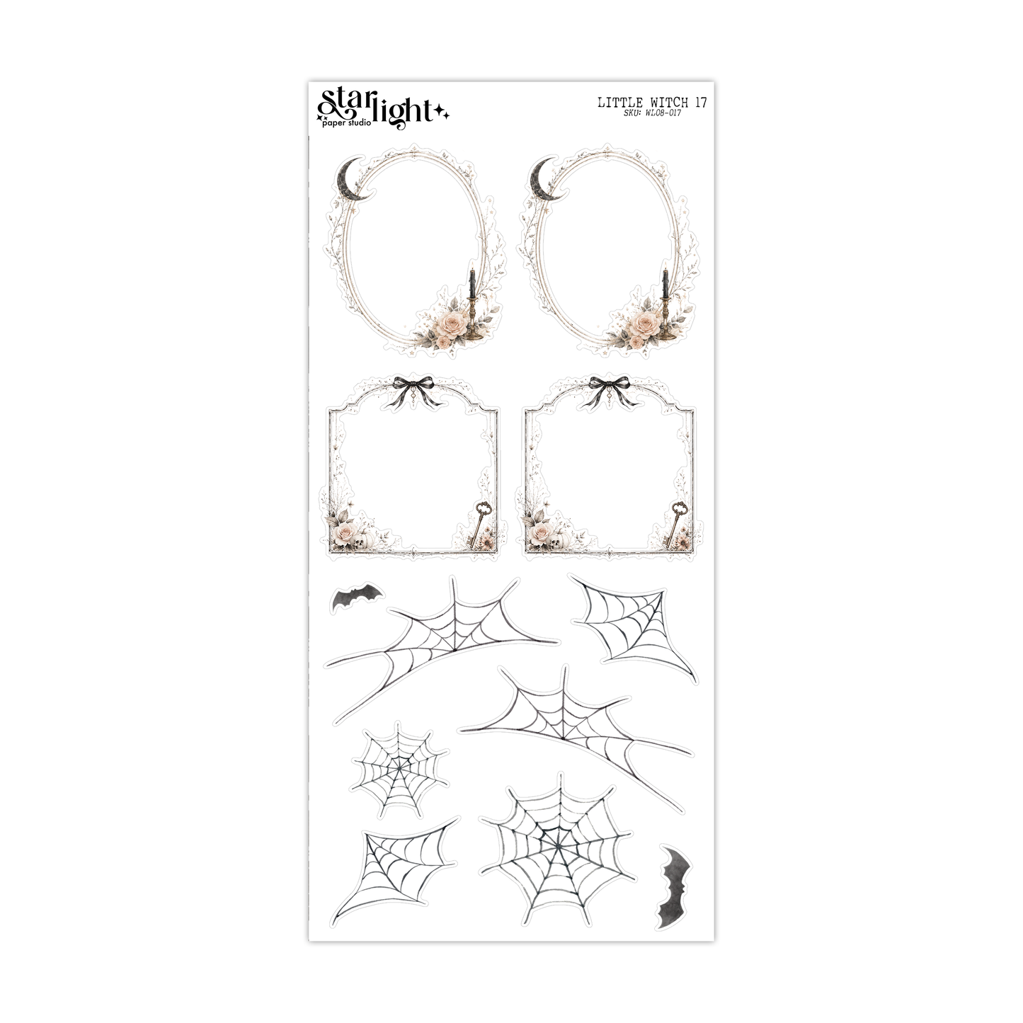 Whimsical Littles: Little Witch Frames and Cobwebs