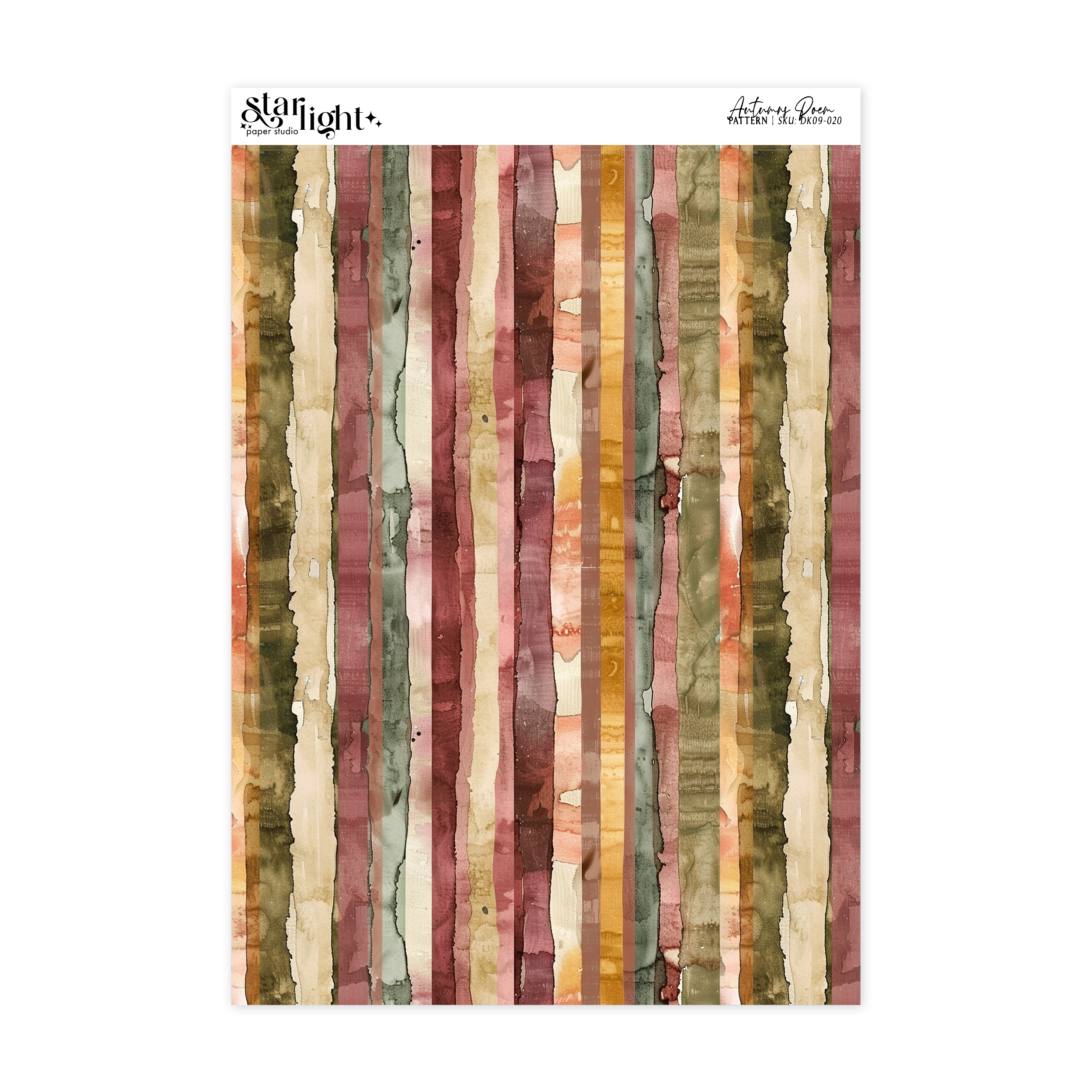 Autumn's Poem Pattern – starlightpaperstudio