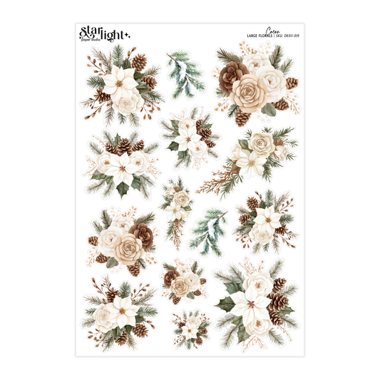 Cocoa Large Florals
