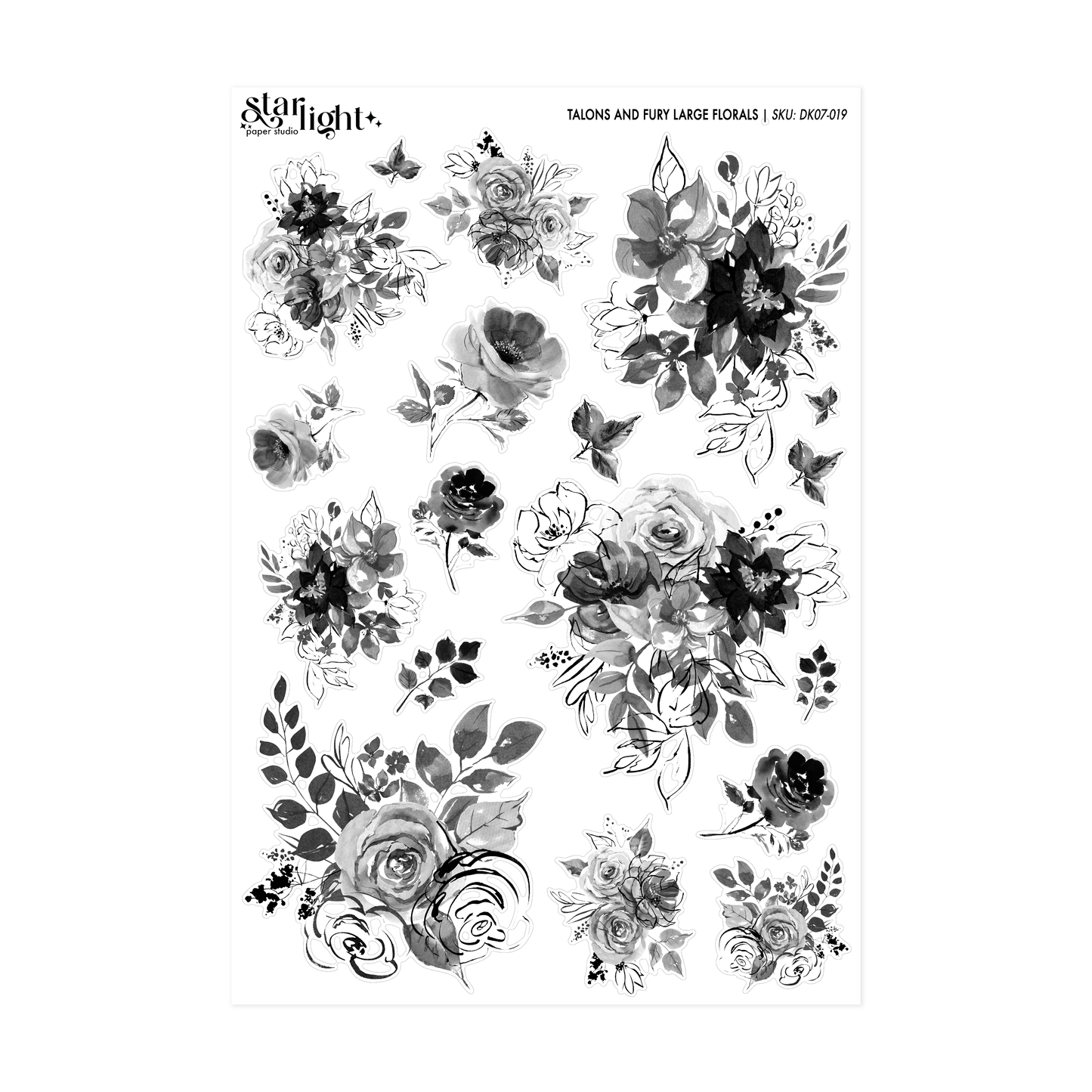 Talons and Fury Large Florals