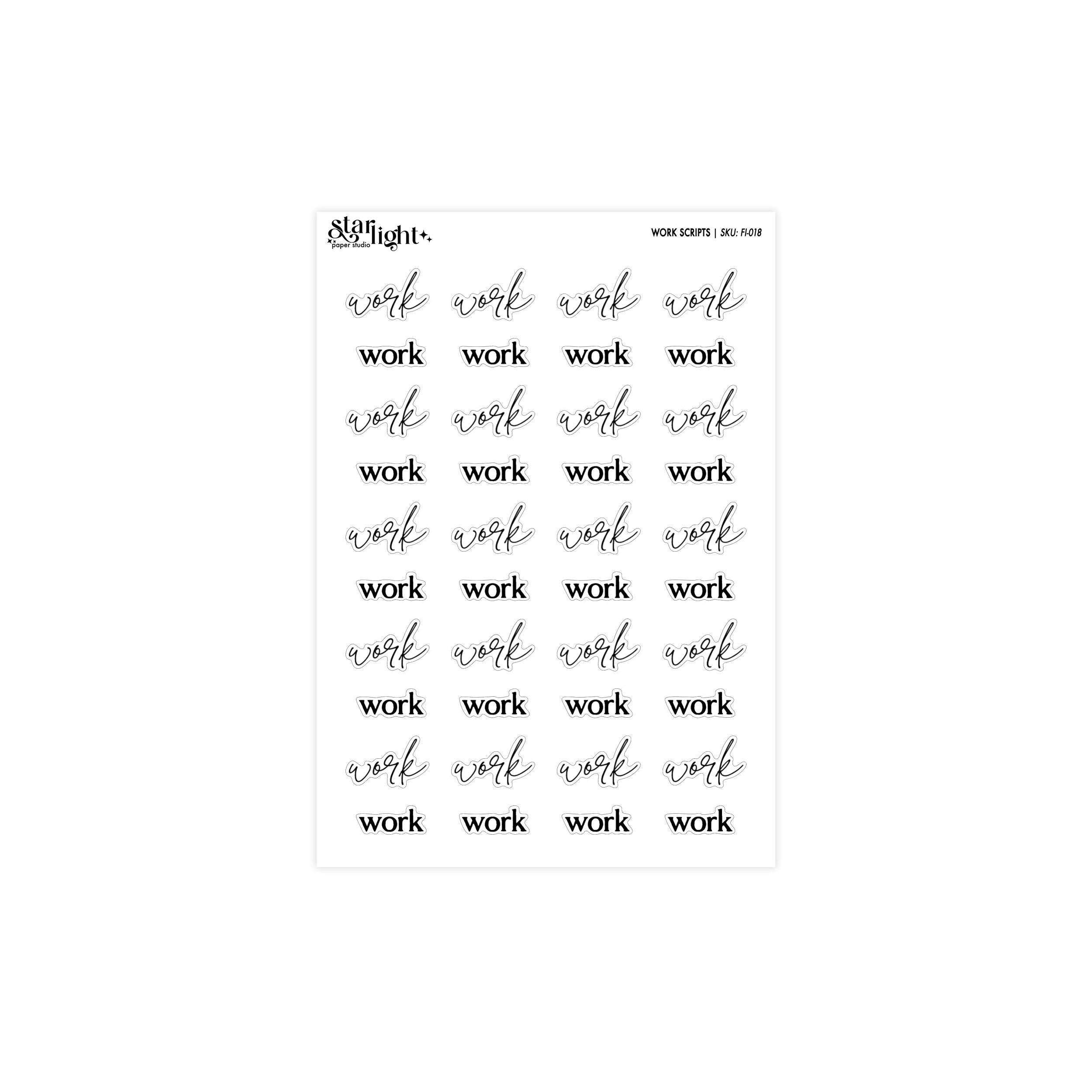 Doll Work Script Work Scripts – starlightpaperstudio