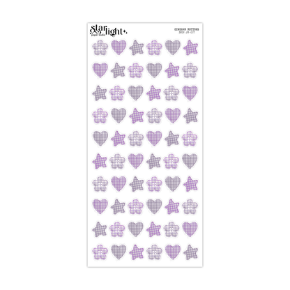 Gingham Buttons