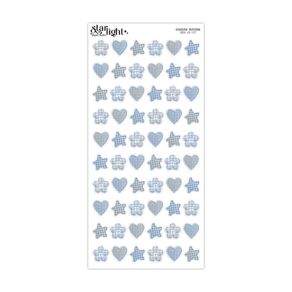 Gingham Buttons