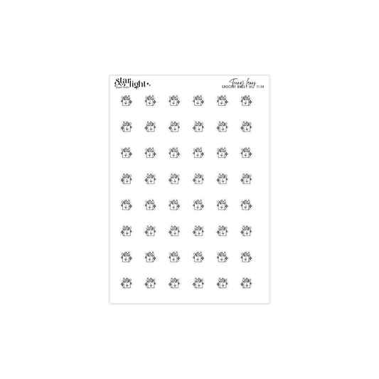 Teeny Icons: Grocery Bags
