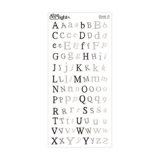 Whimsical Littles: Gloom Letters