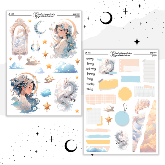 Creatures of the Night Journal Kit Printable Planner Stickers