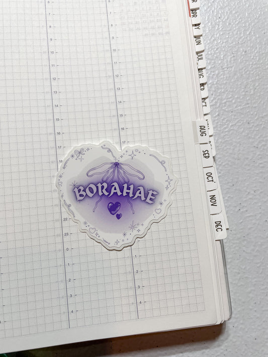 Borahae Heart ✧ Vinyl Diecut