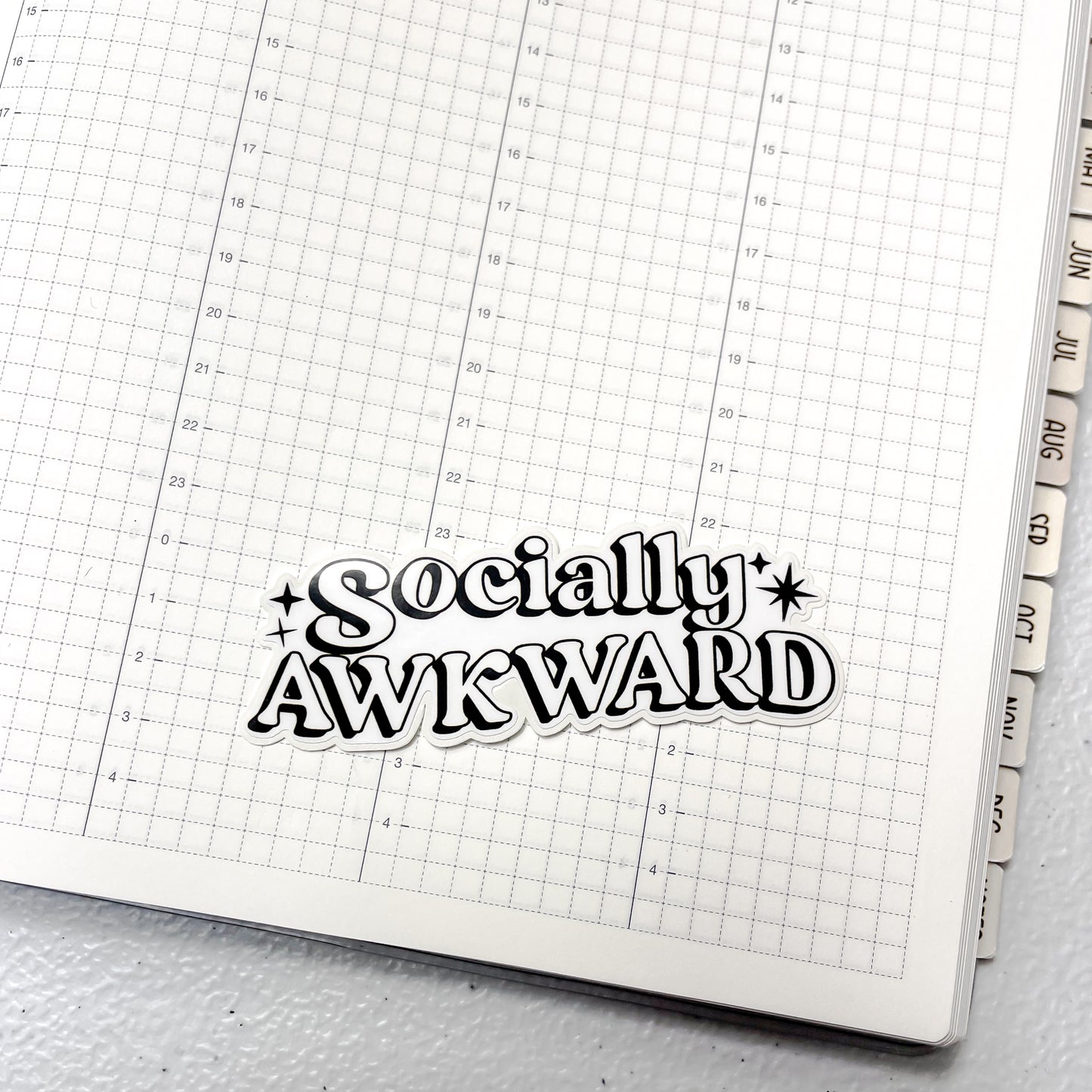 Socially Awkward ✧ Vinyl Diecut